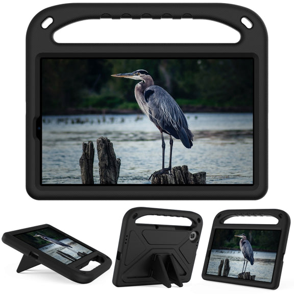 For Lenovo Tab M10 HD 2nd Gen Handle EVA Shockproof Tablet Case with Holder(Black)