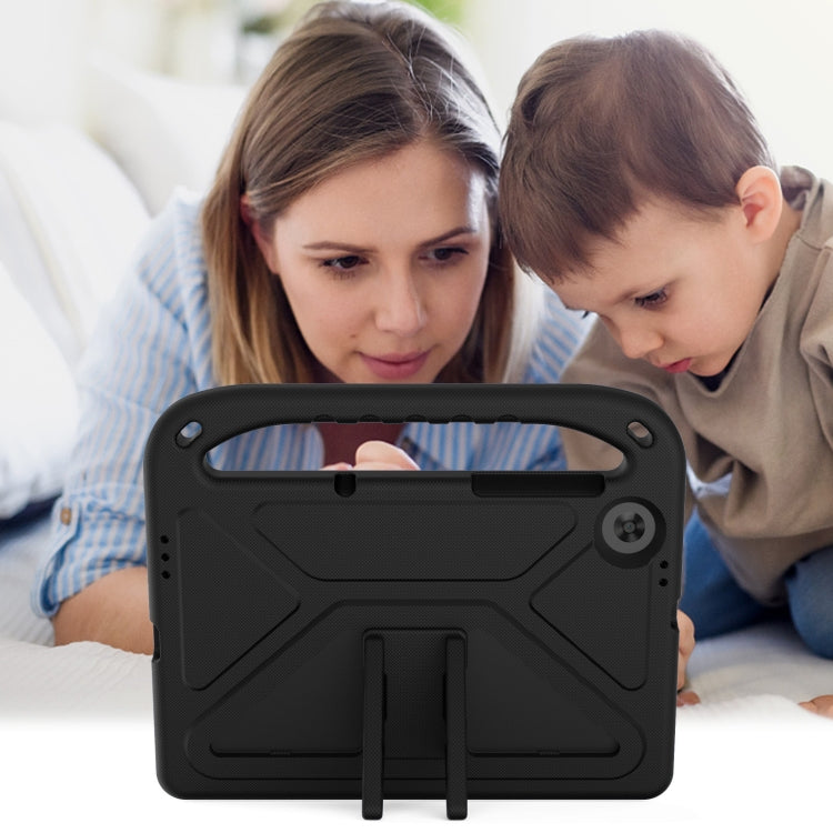 For Lenovo Tab M10 HD 2nd Gen Handle EVA Shockproof Tablet Case with Holder(Black)