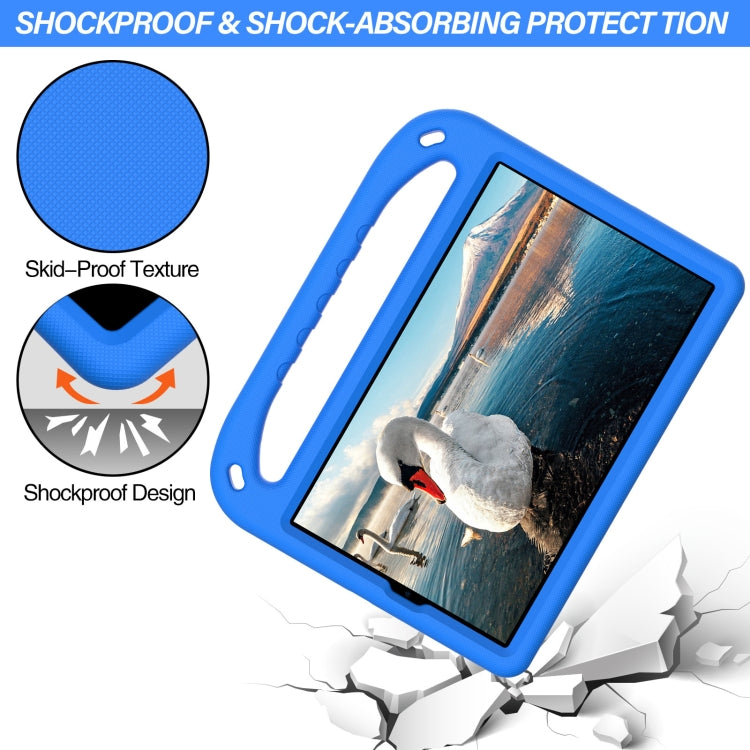 For Lenovo Tab M10 HD 2nd Gen Handle EVA Shockproof Tablet Case with Holder(Blue)