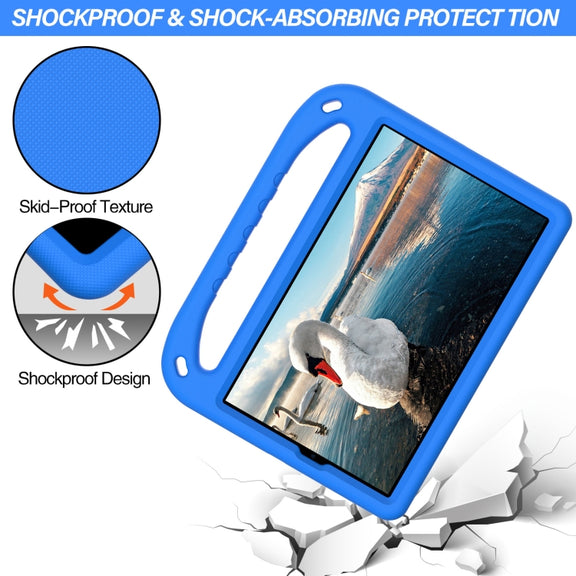 For Lenovo Tab M10 HD 2nd Gen Handle EVA Shockproof Tablet Case with Holder(Blue)