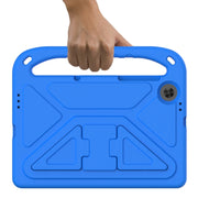 For Lenovo Tab M10 HD 2nd Gen Handle EVA Shockproof Tablet Case with Holder(Blue)