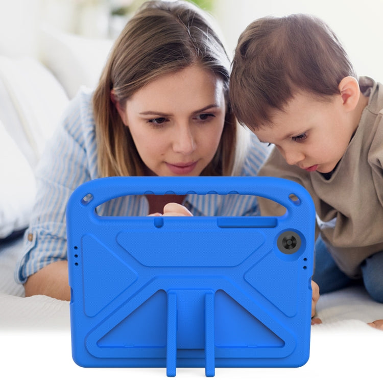 For Lenovo Tab M10 HD 2nd Gen Handle EVA Shockproof Tablet Case with Holder(Blue)