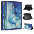 For 10 inch Marble Pattern Stitching Leather Tablet Case(Blue) - free shipping - PMC TechLife - Order now!