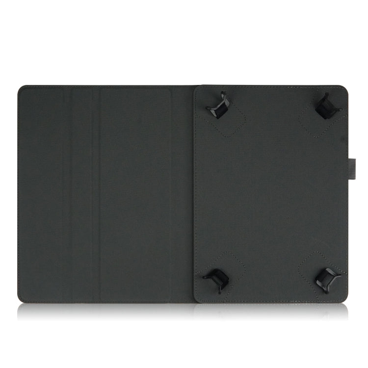 For 10 inch Marble Pattern Stitching Leather Tablet Case(Black)