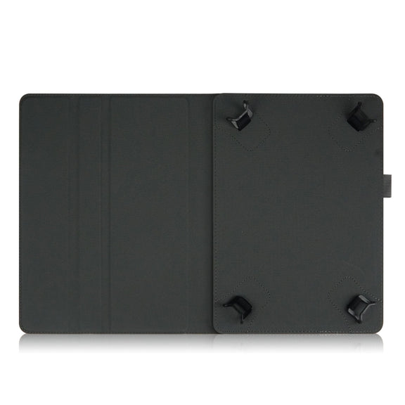For 10 inch Marble Pattern Stitching Leather Tablet Case(Black)