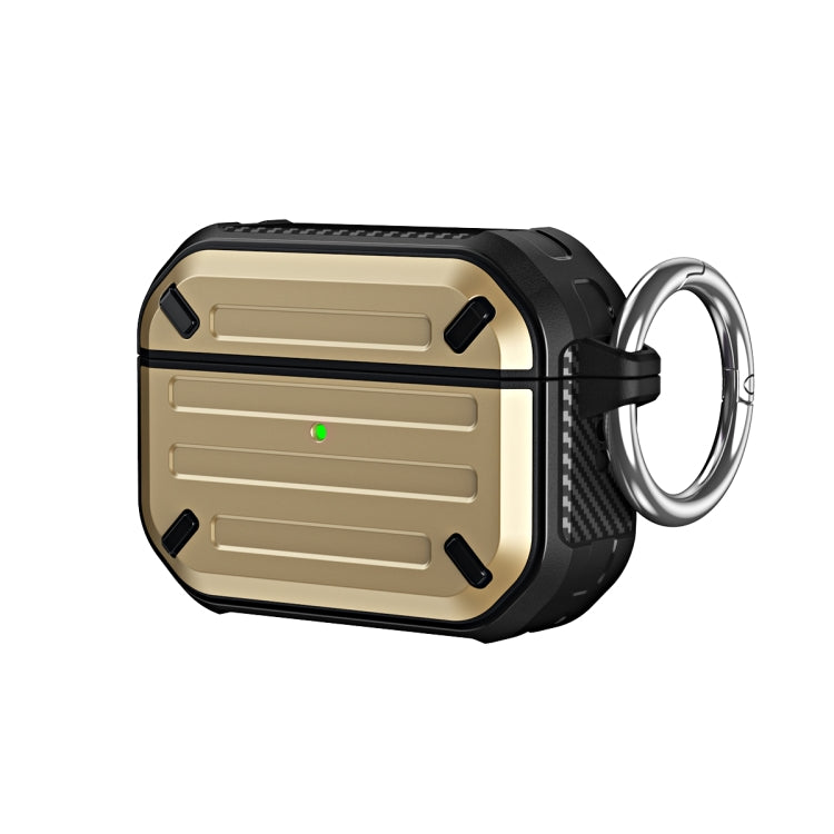 For AirPods Pro Wireless Earphones Protective Case(Gold)