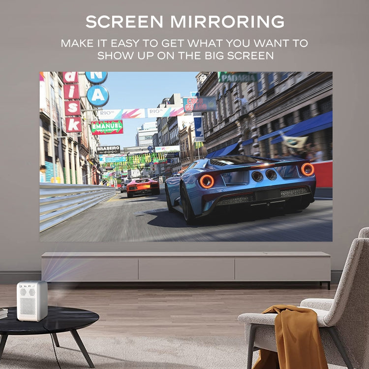 MECOOL KP2 1920x1080P 600ANSI Lumens Portable Mini LED Smart Projector(EU Plug)