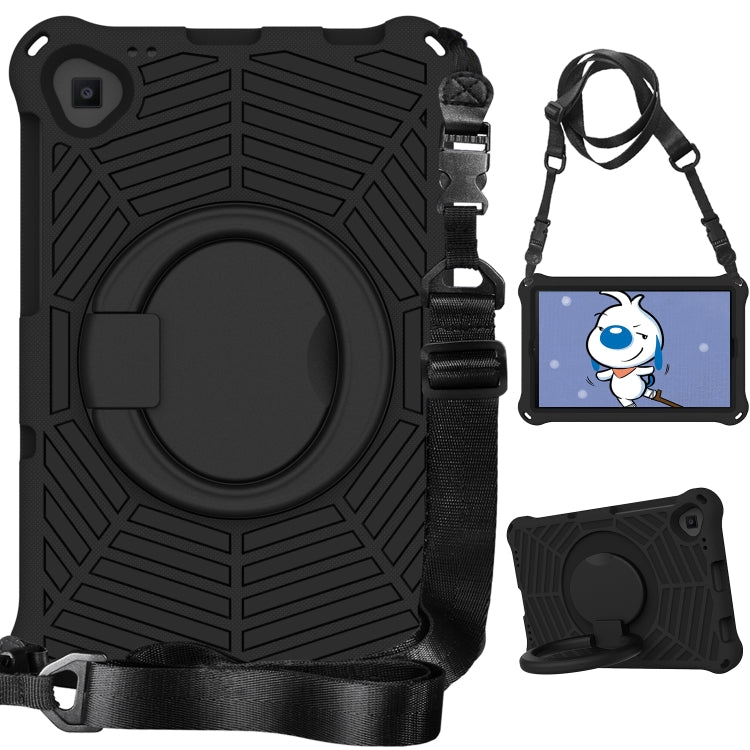 For Lenovo Tab K10 Spider King Silicone Protective Tablet Case(Black)