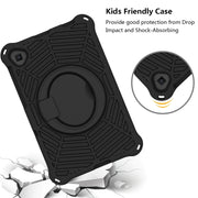 For Lenovo Tab K10 Spider King Silicone Protective Tablet Case(Black)