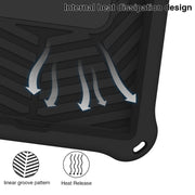 For Lenovo Tab K10 Spider King Silicone Protective Tablet Case(Black)