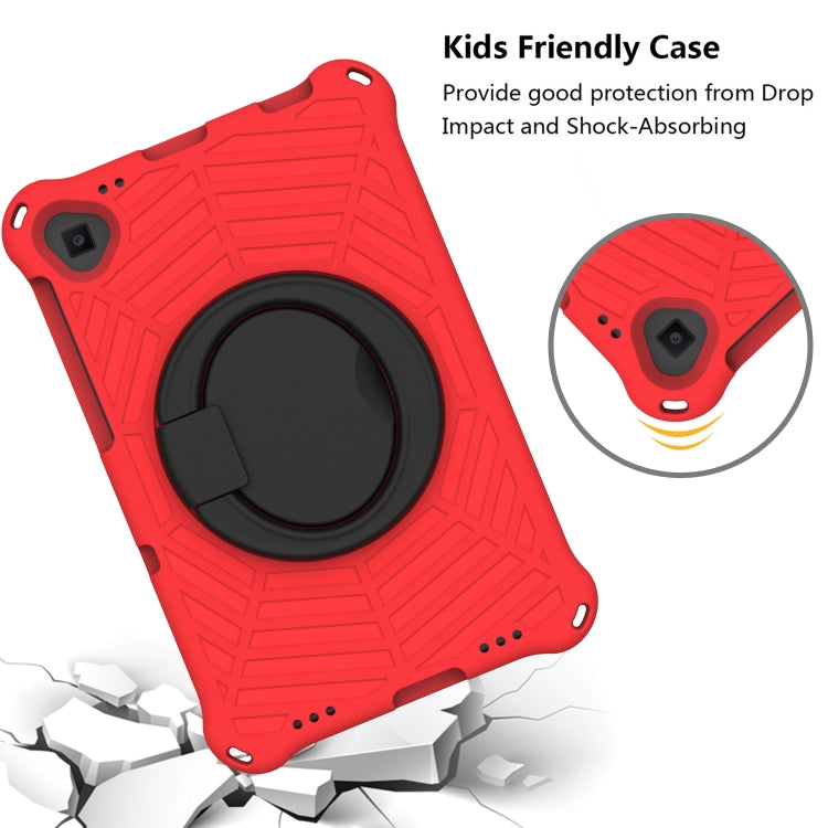 For Lenovo Tab K10 Spider King Silicone Protective Tablet Case(Red)