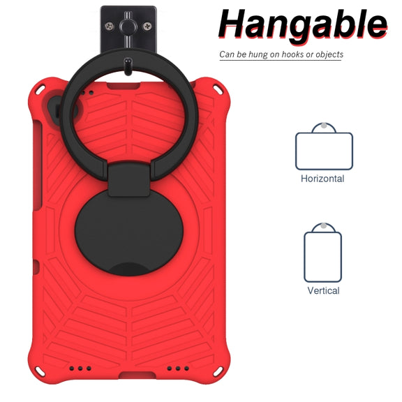 For Lenovo Tab K10 Spider King Silicone Protective Tablet Case(Red)
