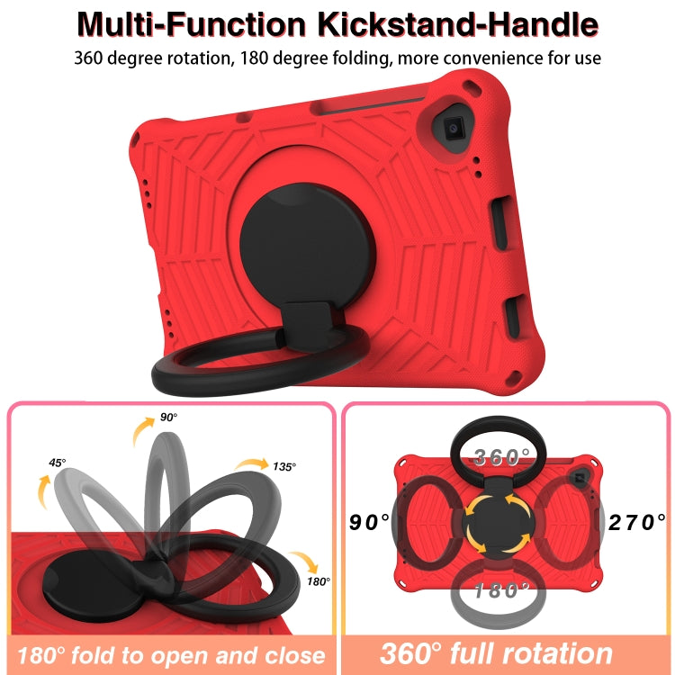 For Lenovo Tab K10 Spider King Silicone Protective Tablet Case(Red)
