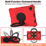 For Lenovo Tab K10 Spider King Silicone Protective Tablet Case(Red)