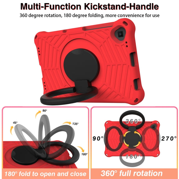 For Lenovo Tab K10 Spider King Silicone Protective Tablet Case(Red)