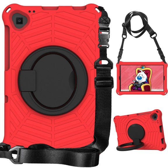 For Lenovo Tab K10 Spider King Silicone Protective Tablet Case(Red)