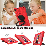For Lenovo Tab K10 Spider King Silicone Protective Tablet Case(Red)