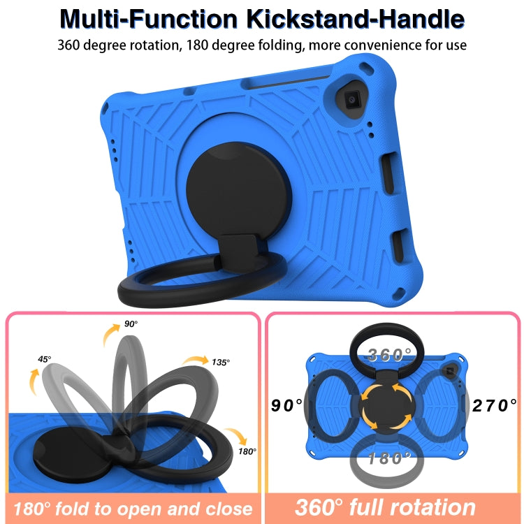 For Lenovo Tab K10 Spider King Silicone Protective Tablet Case(Blue)