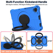 For Lenovo Tab K10 Spider King Silicone Protective Tablet Case(Blue)