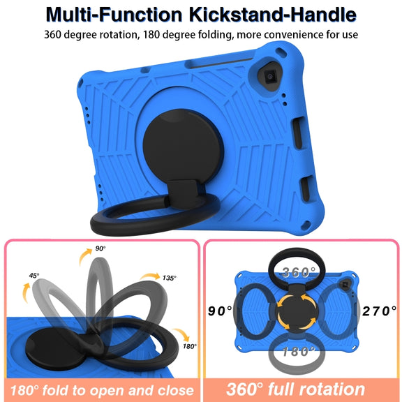 For Lenovo Tab K10 Spider King Silicone Protective Tablet Case(Blue)