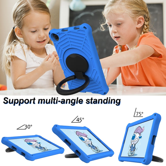 For Lenovo Tab K10 Spider King Silicone Protective Tablet Case(Blue)