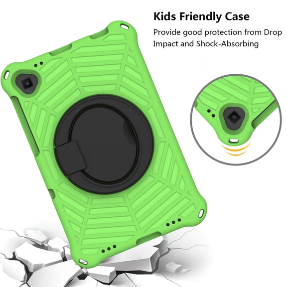 For Lenovo Tab K10 Spider King Silicone Protective Tablet Case(Green)