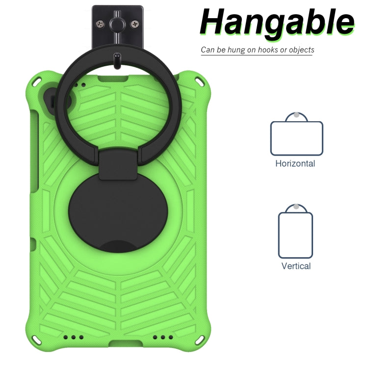 For Lenovo Tab K10 Spider King Silicone Protective Tablet Case(Green)