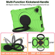 For Lenovo Tab K10 Spider King Silicone Protective Tablet Case(Green)