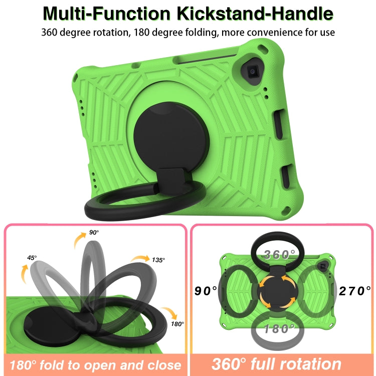 For Lenovo Tab K10 Spider King Silicone Protective Tablet Case(Green)