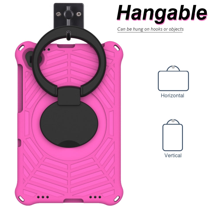 For Lenovo Tab K10 Spider King Silicone Protective Tablet Case(Rose Red)