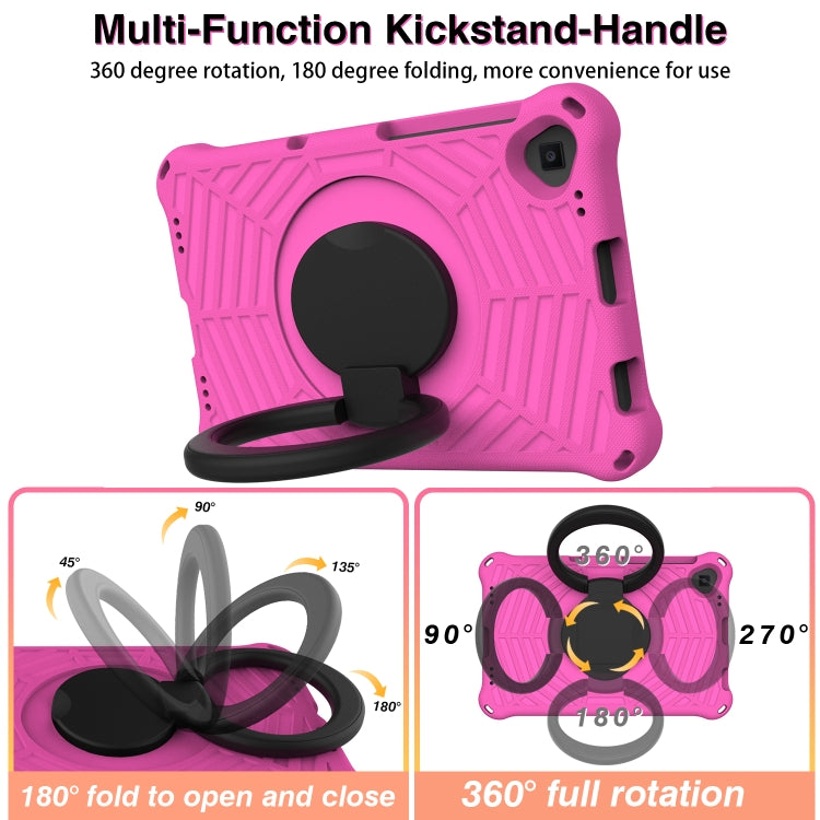 For Lenovo Tab K10 Spider King Silicone Protective Tablet Case(Rose Red)
