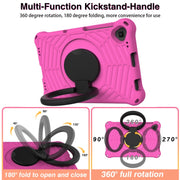 For Lenovo Tab K10 Spider King Silicone Protective Tablet Case(Rose Red)