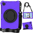For Lenovo Tab K10 Spider King Silicone Protective Tablet Case(Purple) - Lenovo by PMC TechLife | Online Shopping South Africa | PMC TechLife | Buy Now Pay Later Mobicred