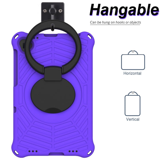 For Lenovo Tab K10 Spider King Silicone Protective Tablet Case(Purple)