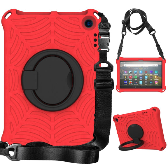For Amazon Kindle Fire HD 8 2022 / 2020 Spider King Silicone Protective Tablet Case(Red)