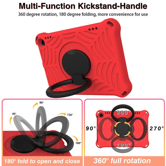 For Amazon Kindle Fire HD 8 2022 / 2020 Spider King Silicone Protective Tablet Case(Red)