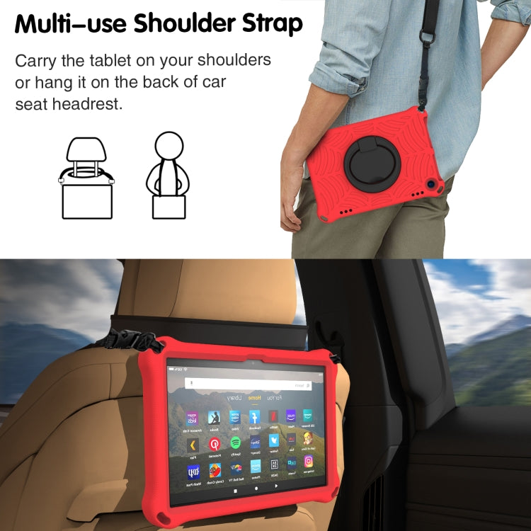 For Amazon Kindle Fire HD 8 2022 / 2020 Spider King Silicone Protective Tablet Case(Red)