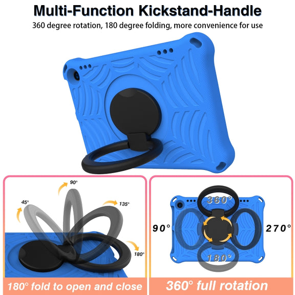 For Amazon Kindle Fire HD 8 2022 / 2020 Spider King Silicone Protective Tablet Case(Blue)
