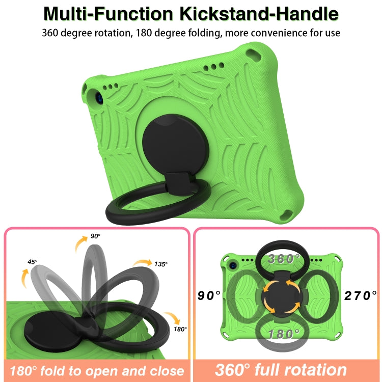 For Amazon Kindle Fire HD 8 2022 / 2020 Spider King Silicone Protective Tablet Case(Green)