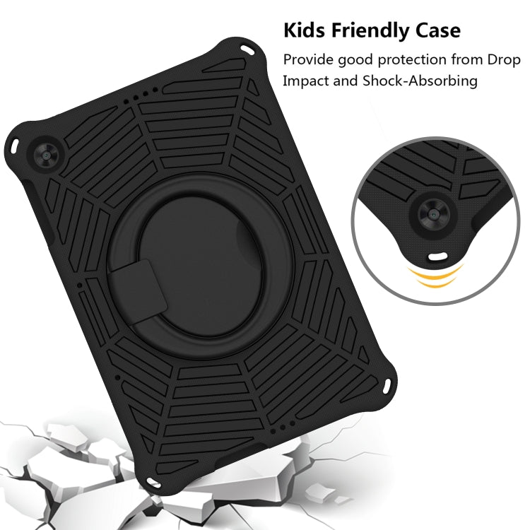 For Huawei MatePad T 10s Spider King Silicone Protective Tablet Case(Black)