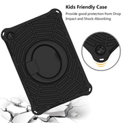 For Huawei MatePad T 10s Spider King Silicone Protective Tablet Case(Black)
