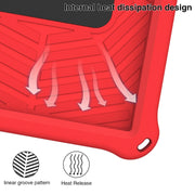 For Huawei MatePad T 10s Spider King Silicone Protective Tablet Case(Red)