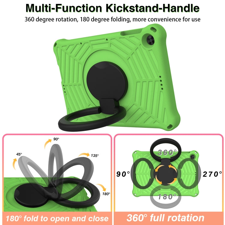 For Huawei MatePad T 10s Spider King Silicone Protective Tablet Case(Green)