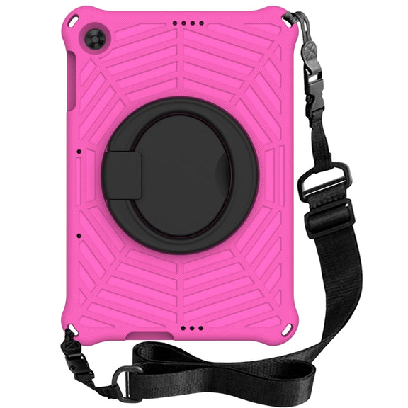 For Huawei MatePad T 10s Spider King Silicone Protective Tablet Case(Rose Red)