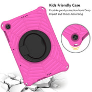 For Huawei MatePad T 10s Spider King Silicone Protective Tablet Case(Rose Red)