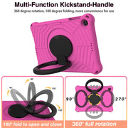 For Huawei MatePad T 10s Spider King Silicone Protective Tablet Case(Rose Red)