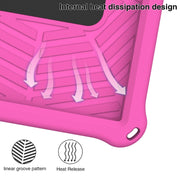 For Huawei MatePad T 10s Spider King Silicone Protective Tablet Case(Rose Red)