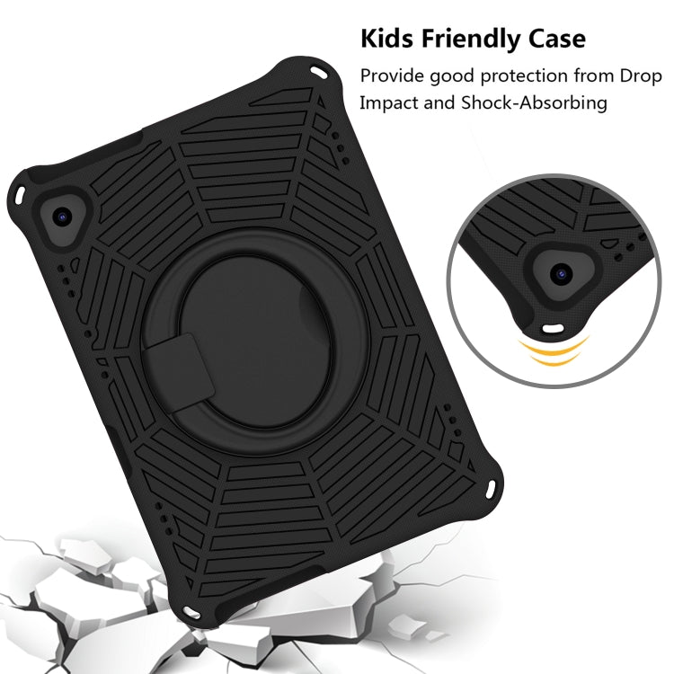 For Huawei MediaPad T5 Spider King Silicone Protective Tablet Case(Black)