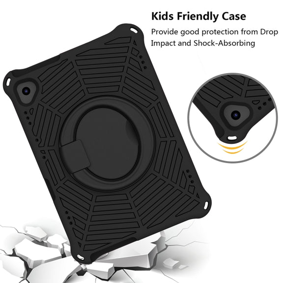 For Huawei MediaPad T5 Spider King Silicone Protective Tablet Case(Black)