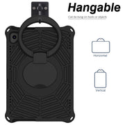 For Huawei MediaPad T5 Spider King Silicone Protective Tablet Case(Black)